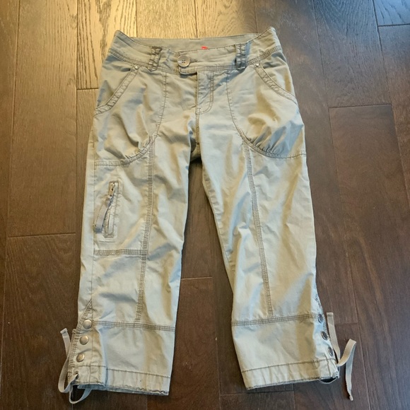 h&m divided womens capri pants, olive - Picture 1 of 3